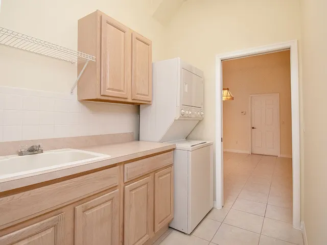 a utility room with a sink
