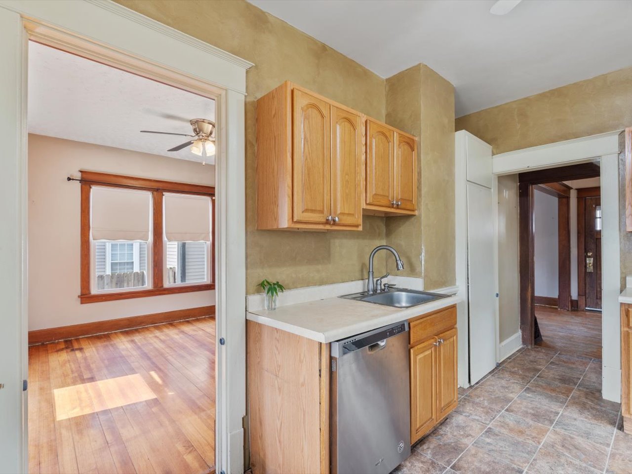 2416 21st Avenue Rock Island, IL 61201 - Photo 22 of 26 a view of a kitchen from the hallway