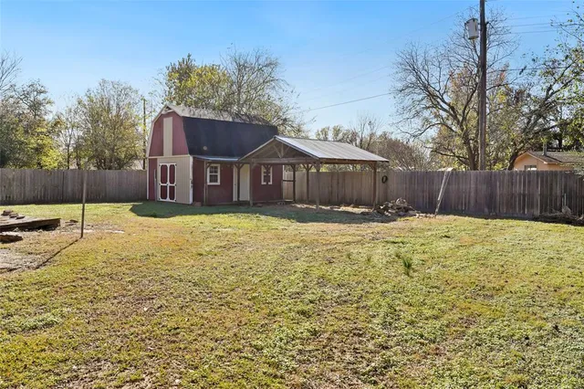 a view of an empty room with stairs