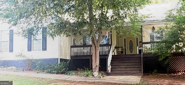 a front view of a house