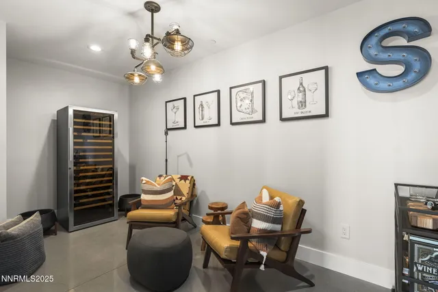 a view of a balcony with lake view