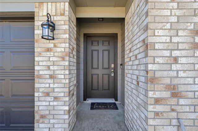 a view of front door of house