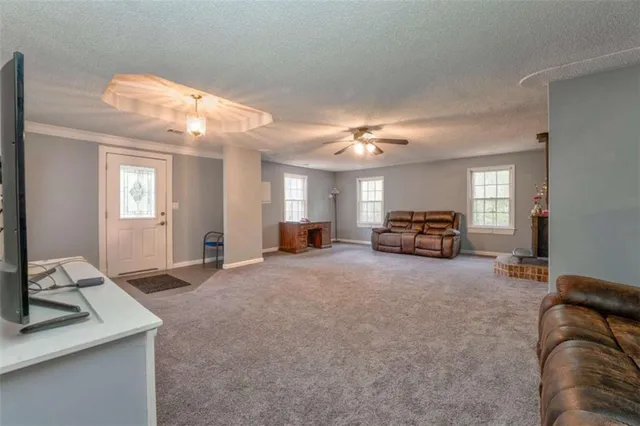 a close up of a shower curtain