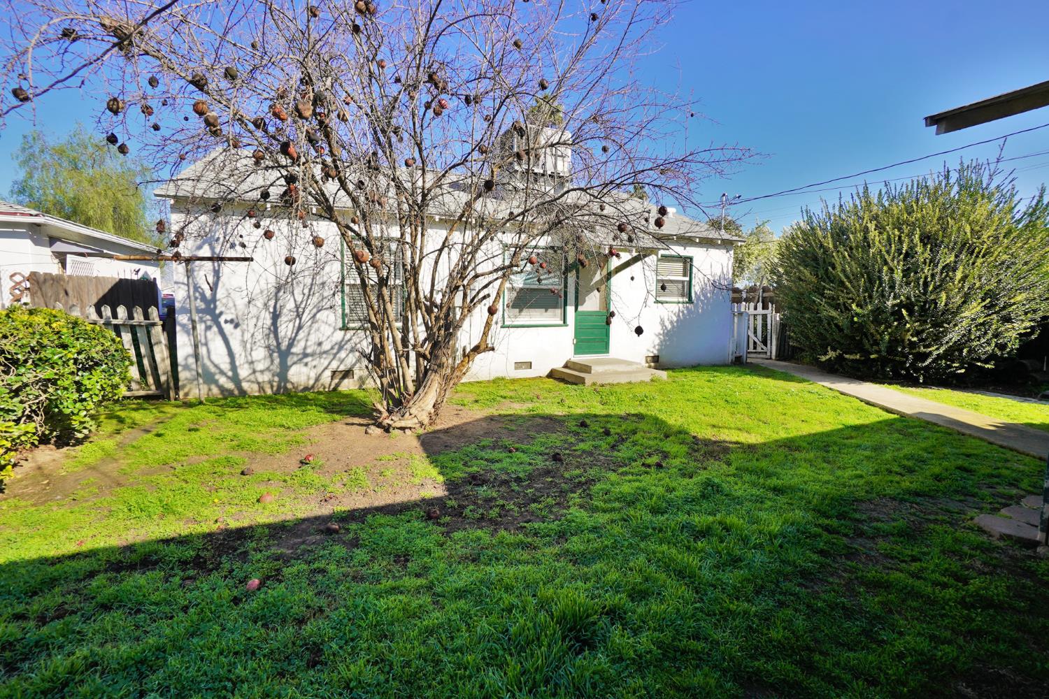 605 East Myrtle Street Hanford, CA 93230 - Photo 14 of 17 a view of a yard with plants and large trees