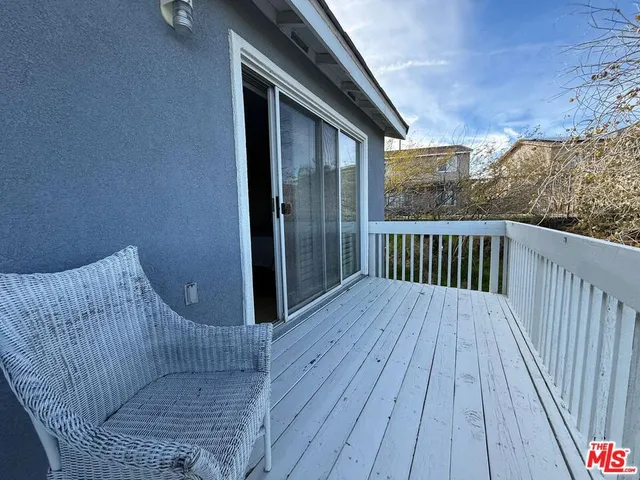 a view of a wooden deck