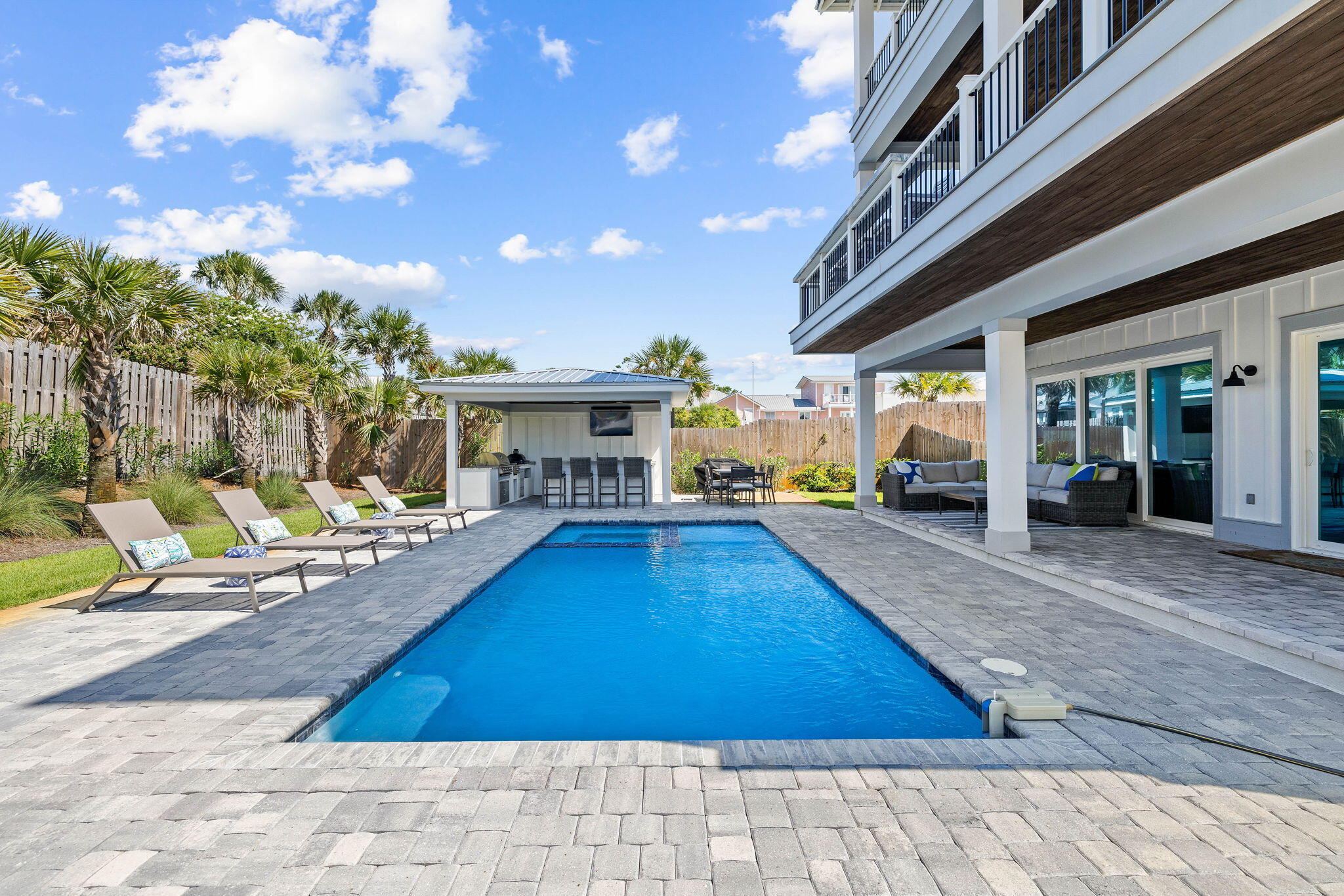 102 Overlook Circle Miramar Beach, FL 32550 - Photo 11 of 38 a view of a house with swimming pool and sitting area