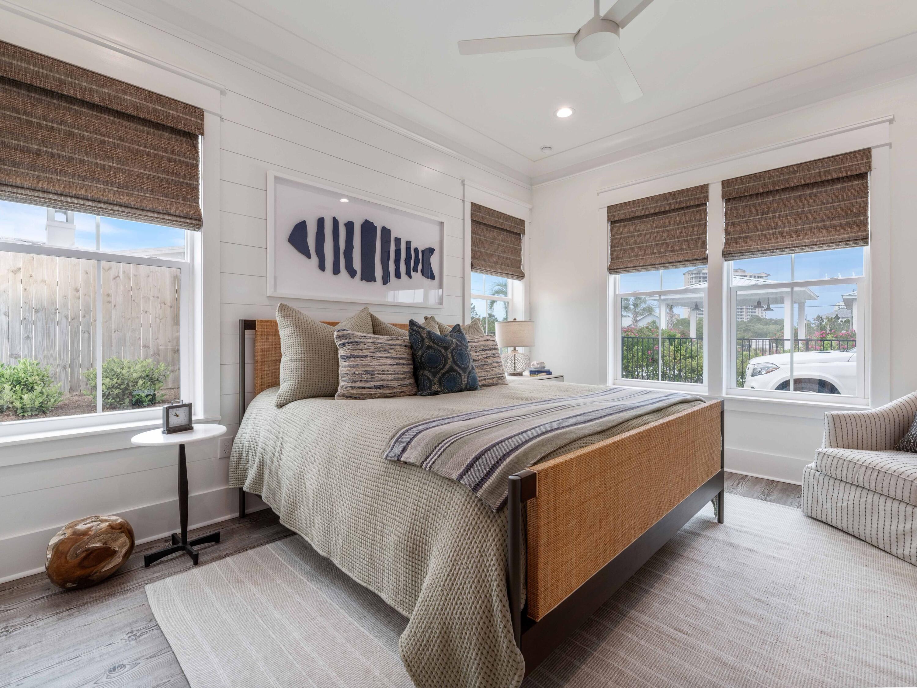 102 Overlook Circle Miramar Beach, FL 32550 - Photo 18 of 38 a bedroom with a bed and a large window