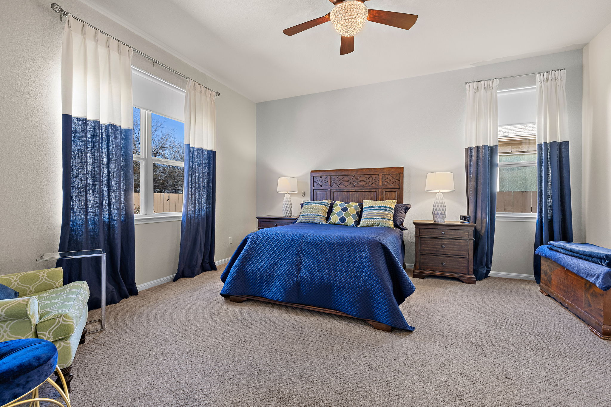 5016 Yucca Flower Lane Georgetown, TX 78626 - Photo 20 of 31 a bed room with a bed and a chair