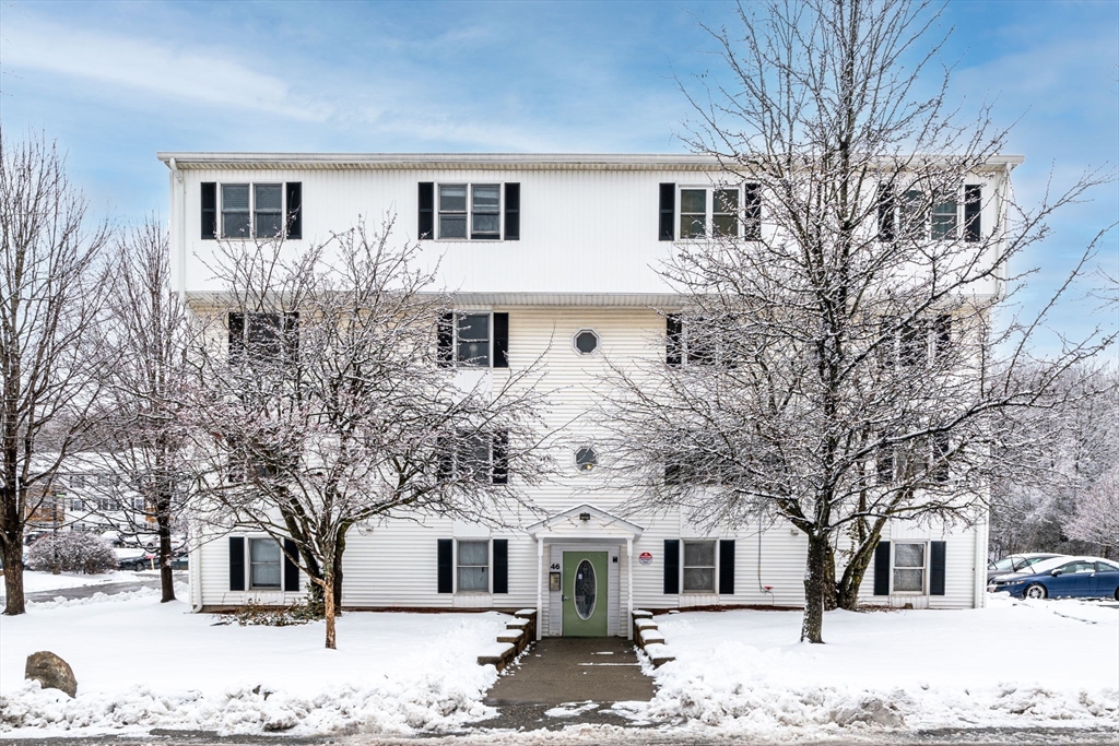 46 Gibbs Street, Unit 4D Worcester, MA 01607 - Photo 2 of 21 a front view of a house with a yard