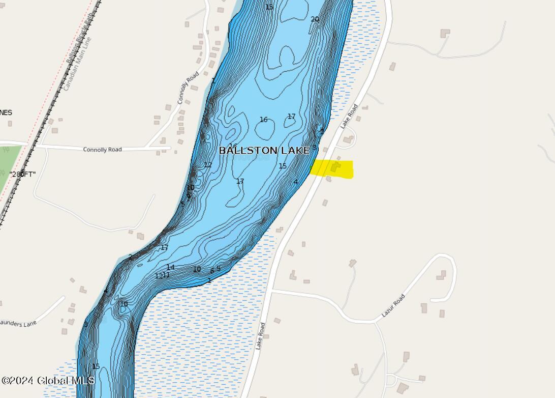 169 Lake Road Ballston, NY 12019 - Photo 57 of 58 Ballston Lake Map Highlighted