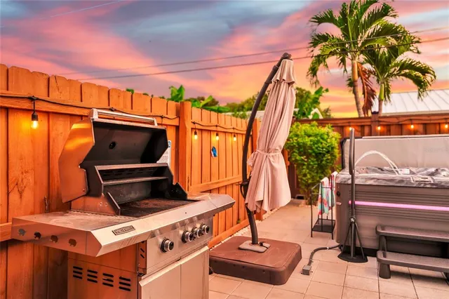 a view of a outdoor seating