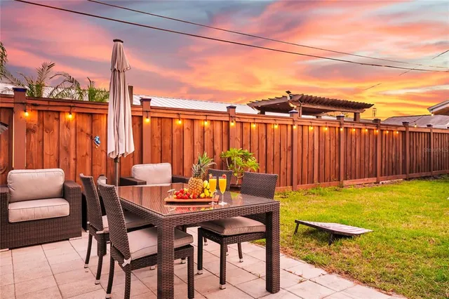 an aerial view of residential building with outdoor space