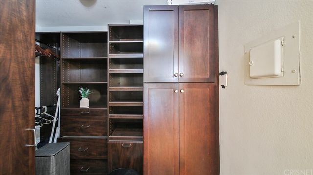 a close view of closet