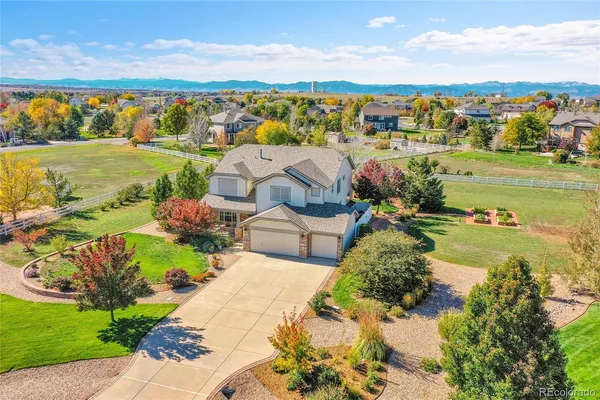an aerial view of multiple house