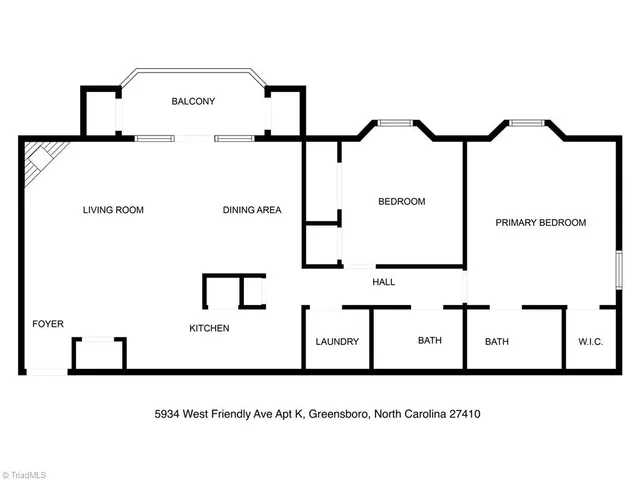 $1,400 | 5934 West Friendly Avenue, Unit K, Greensboro, NC 27410