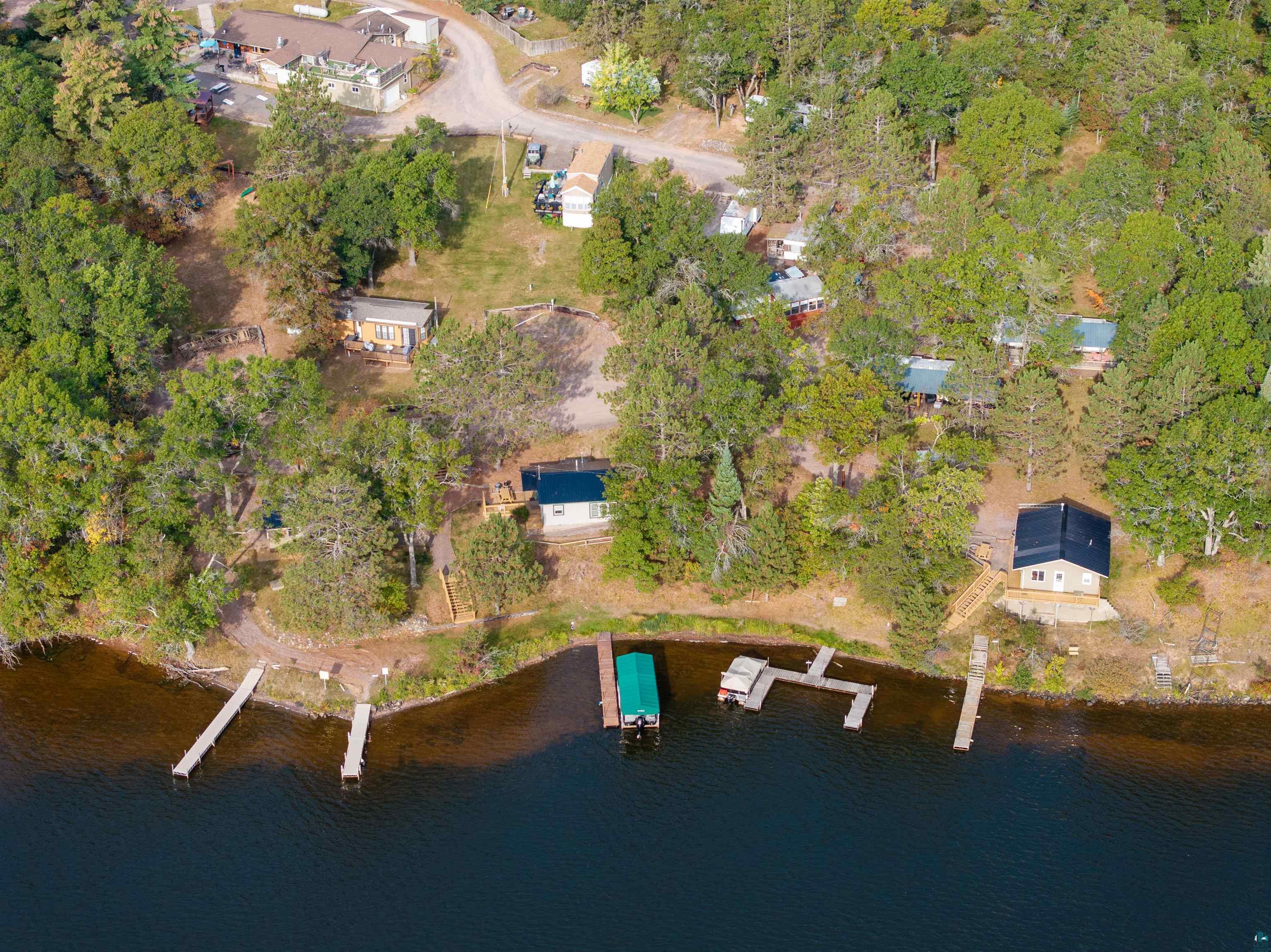 6833 View Point Lodge Road, Unit 14 Gordon, WI 54838 - Photo 27 of 34 Bird's eye view of a nearby body of water