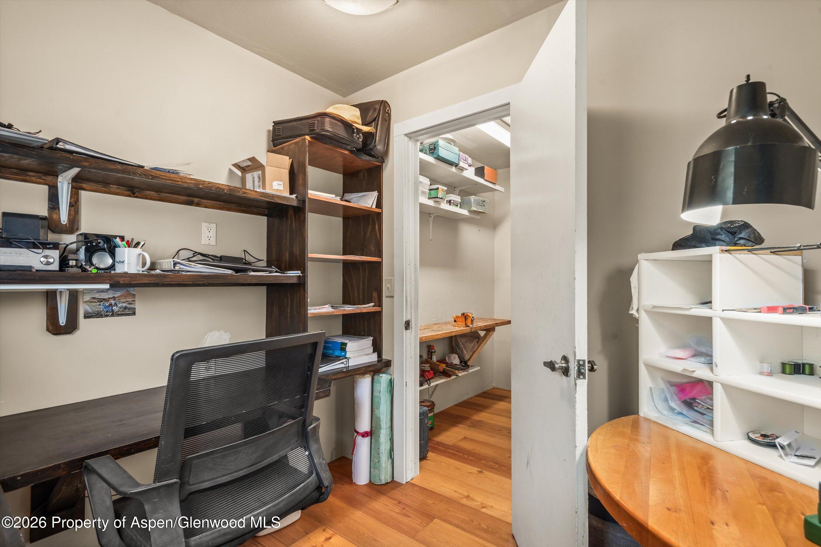 198 Holland Hills Road Basalt, CO 81621 - Photo 28 of 50 a view of walk in closet with clothes and shoes
