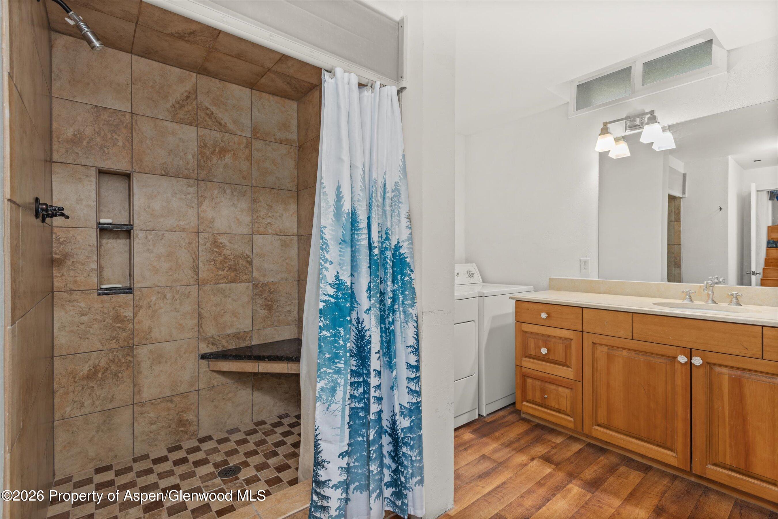 198 Holland Hills Road Basalt, CO 81621 - Photo 36 of 50 a bathroom with a shower and a sink