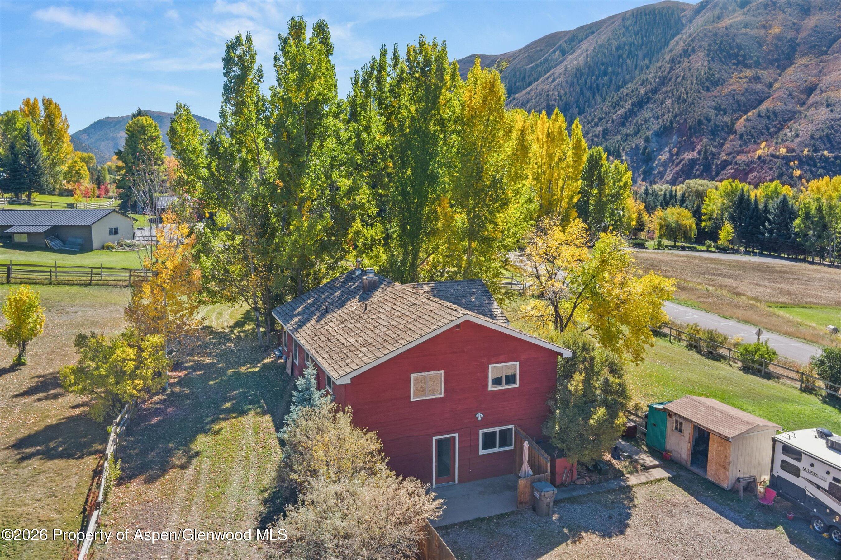 198 Holland Hills Road Basalt, CO 81621 - Photo 48 of 50 a aerial view of a house with a yard