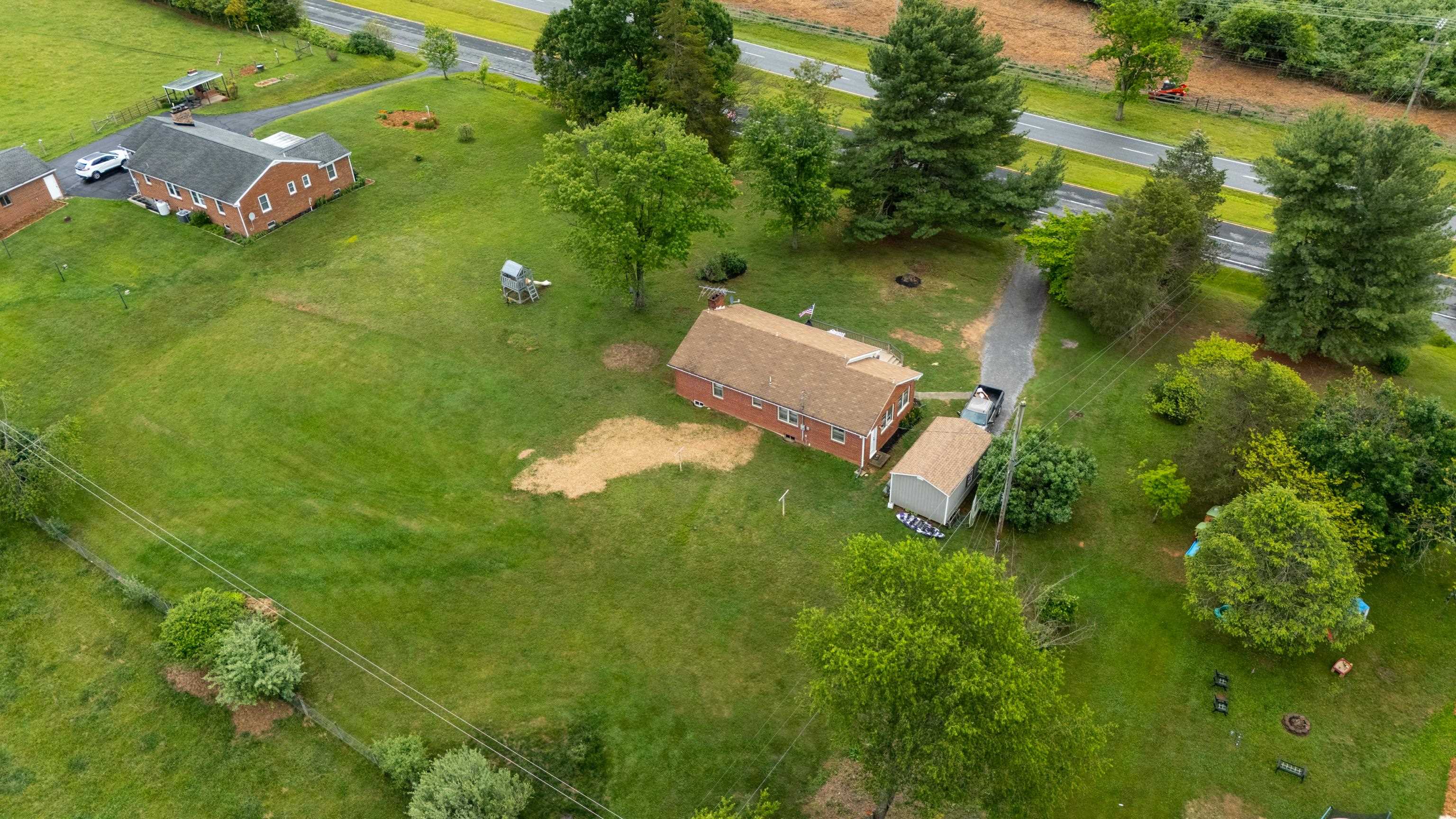 7827 Lee Highway Raphine, VA 24472 - Photo 53 of 62 an aerial view of a house with a yard