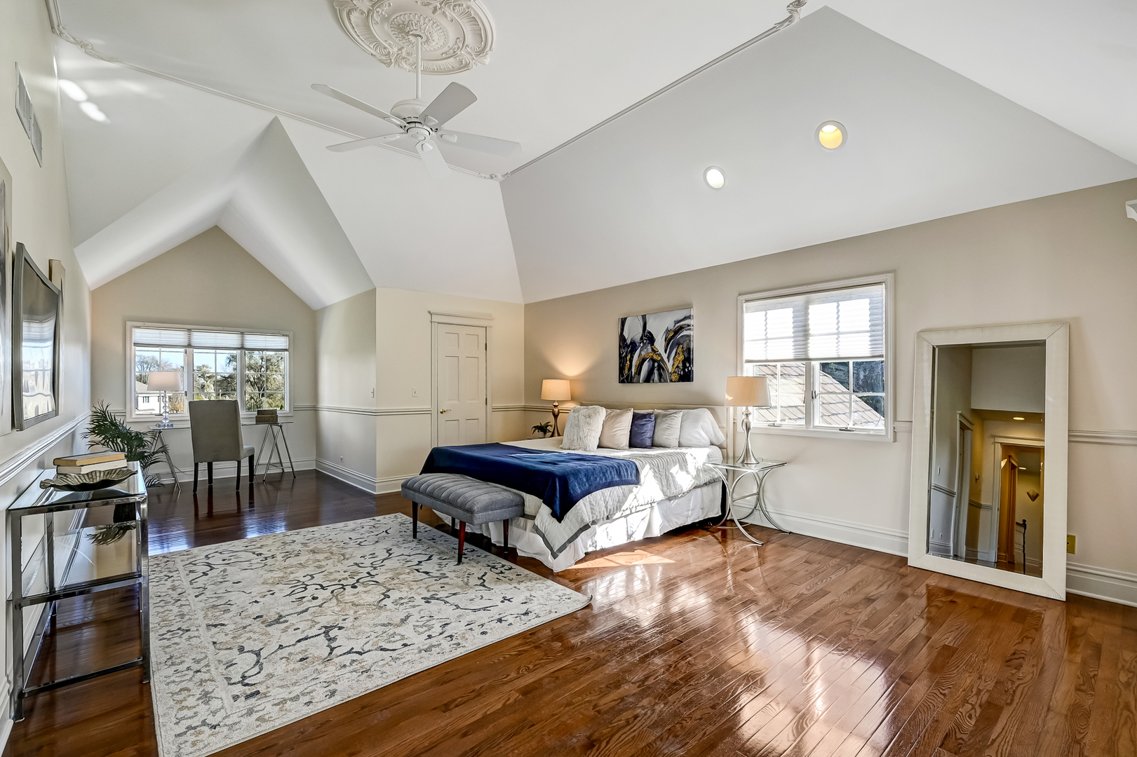 540 Ridgemoor Drive Willowbrook, IL 60527 - Photo 19 of 62 a living room with furniture and a wooden floor
