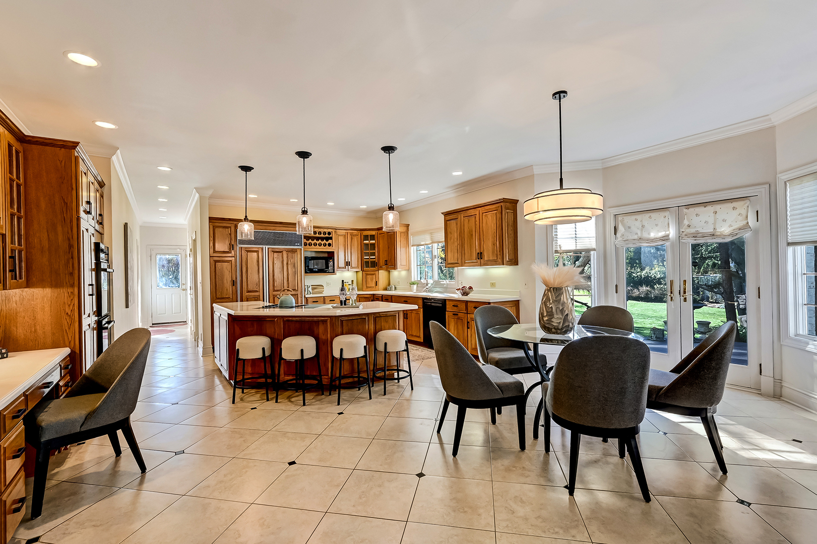 540 Ridgemoor Drive Willowbrook, IL 60527 - Photo 10 of 62 a view of a dining room with furniture window and outside view