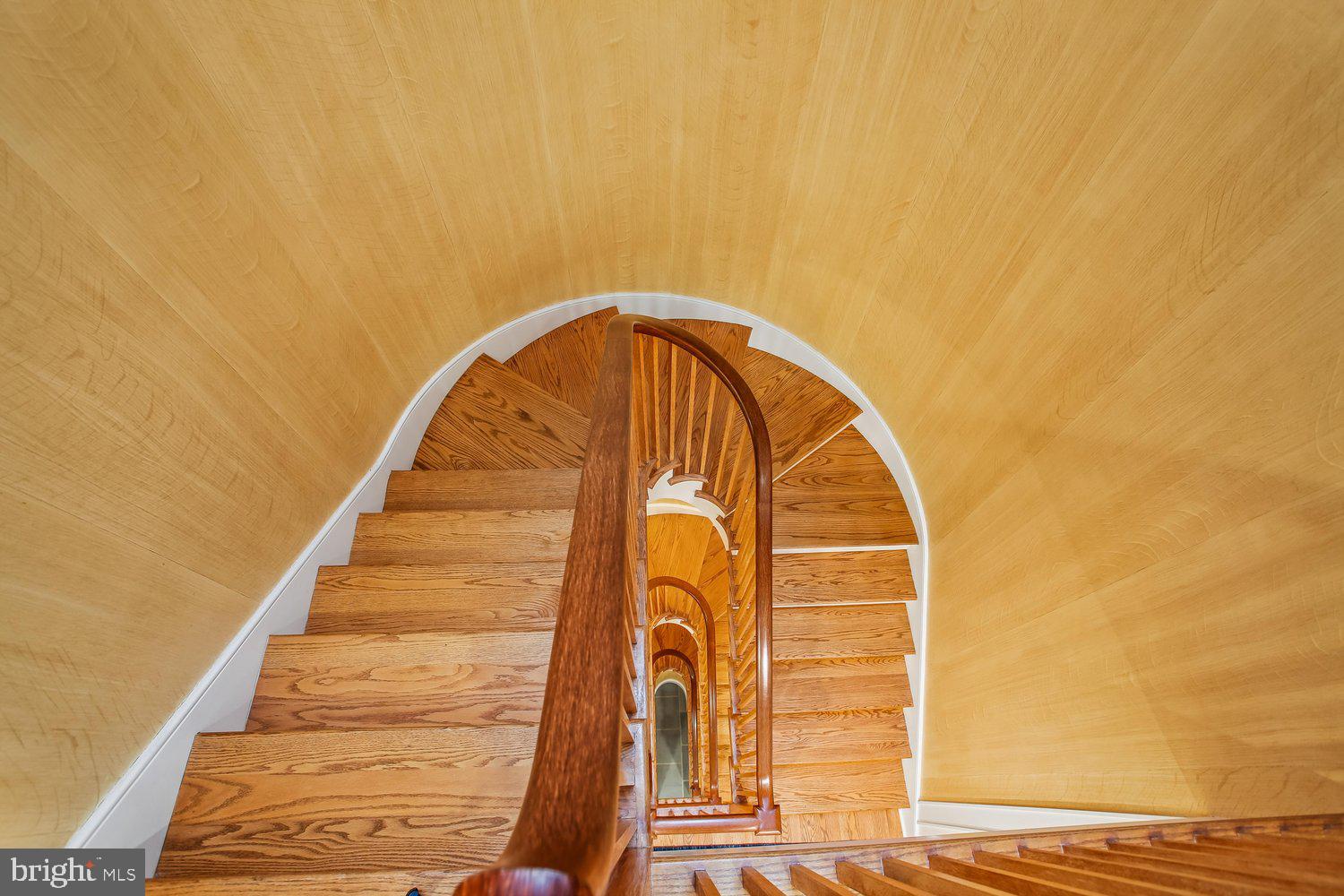 700 Belgrove Road McLean, VA 22101 - Photo 33 of 86 Spiral Staircase looking from 4th level