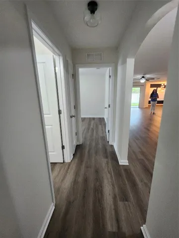 wooden floor in a gallery