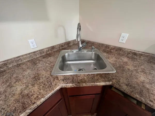 a close view of sink and tap