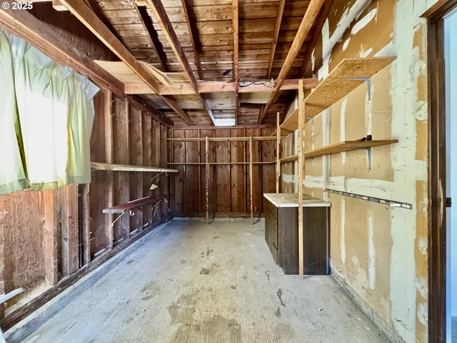 a view of storage and utility room