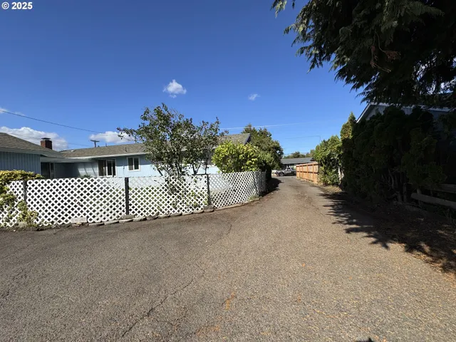 a view of a street with a street