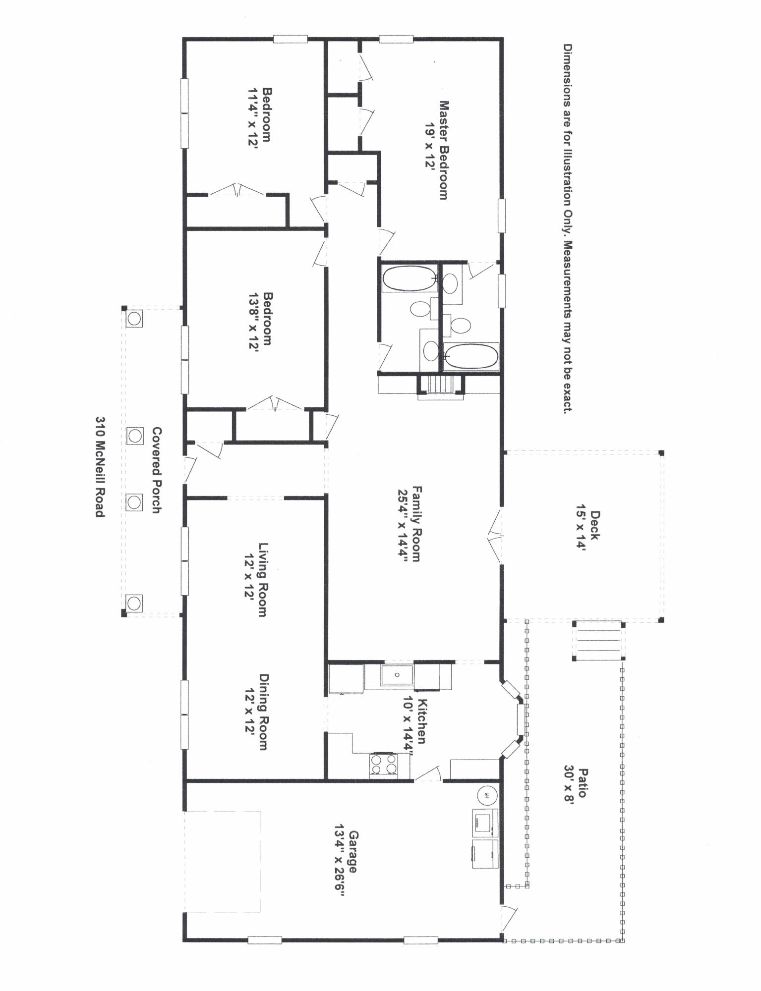 310 McNeil Road Southern Pines, NC 28387 - Photo 21 of 21 310 McNeill Rd MLS Flr Pln