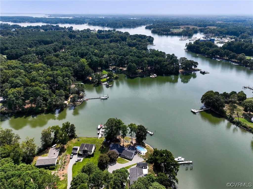 20 South Sioux Road Kilmarnock, VA 22482 - Photo 44 of 46 an aerial view of a house with a lake view