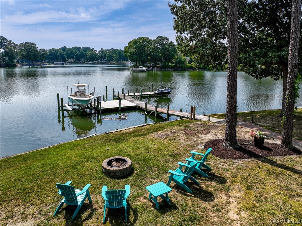 20 South Sioux Road Kilmarnock, VA 22482 - Photo 6 of 46 a view of a lake with a patio