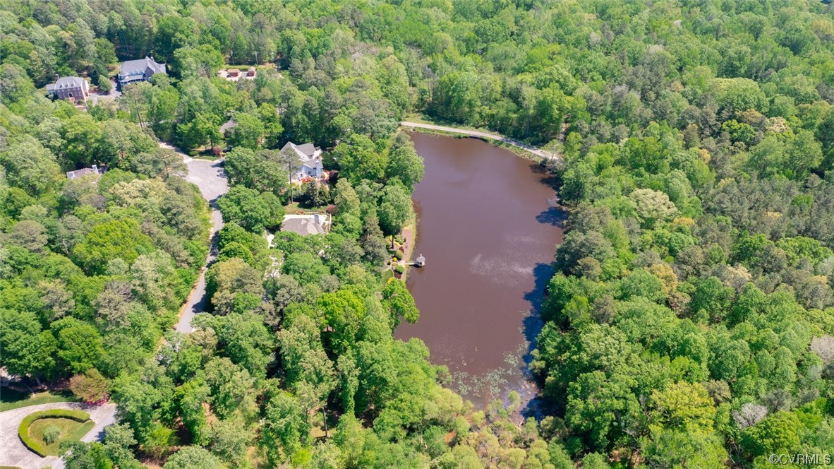 26 Mystic Road Richmond, VA 23238 - Photo 19 of 22 an aerial view of residential house with outdoor space and trees all around