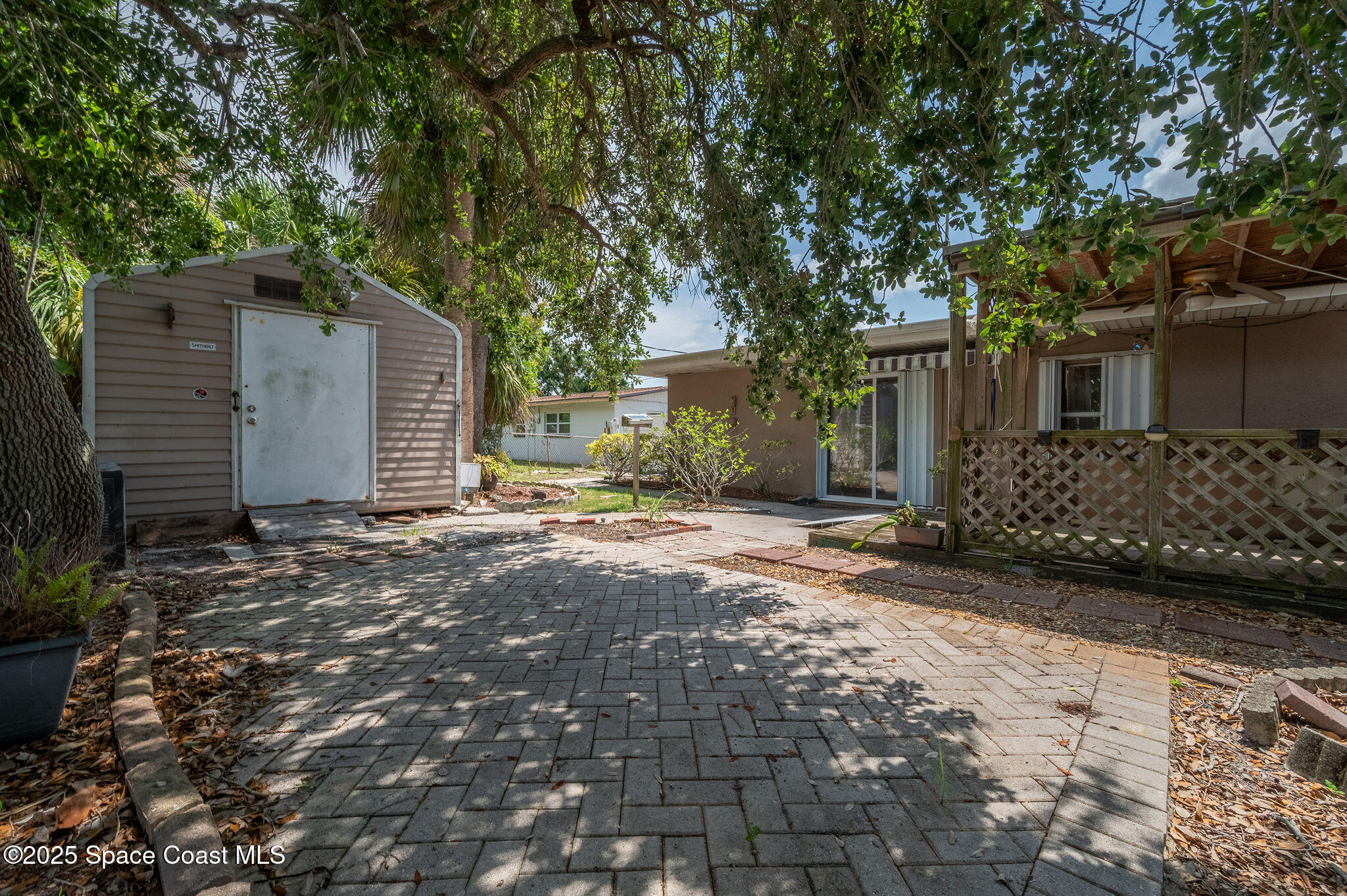 421 4th Street Merritt Island, FL 32953 - Photo 44 of 61 Bakyard with Shed