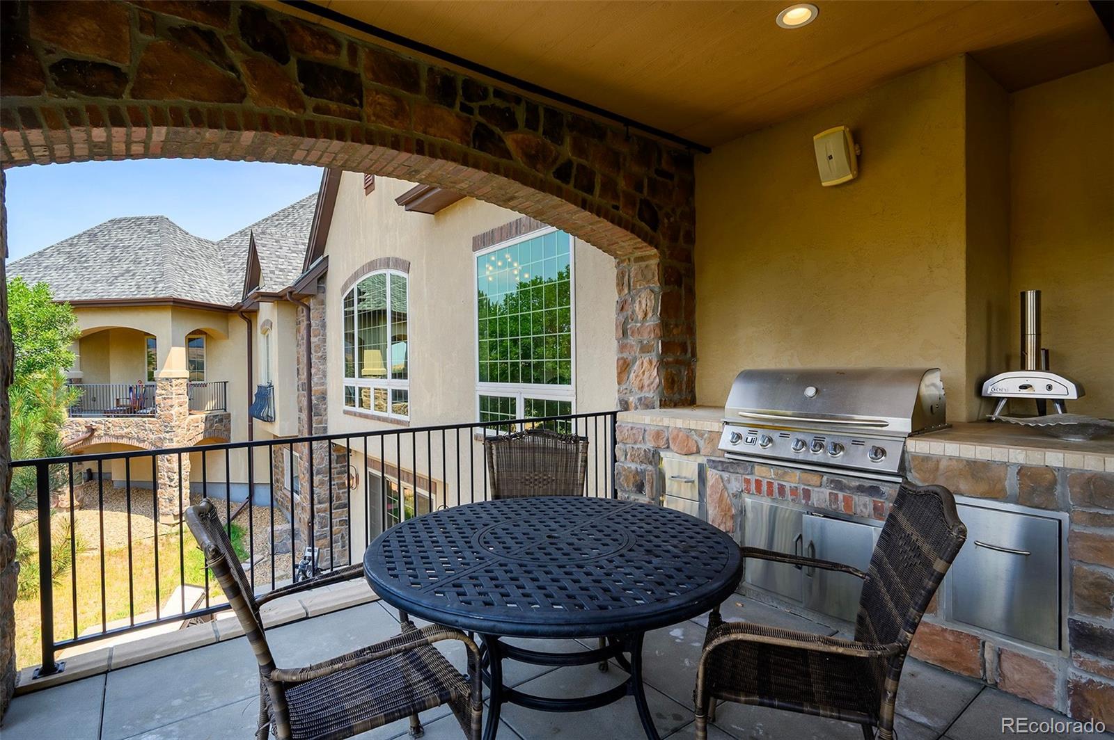 5740 Lambert Ranch Trail Sedalia, CO 80135 - Photo 23 of 48 a view of a dining room with furniture window and outside view