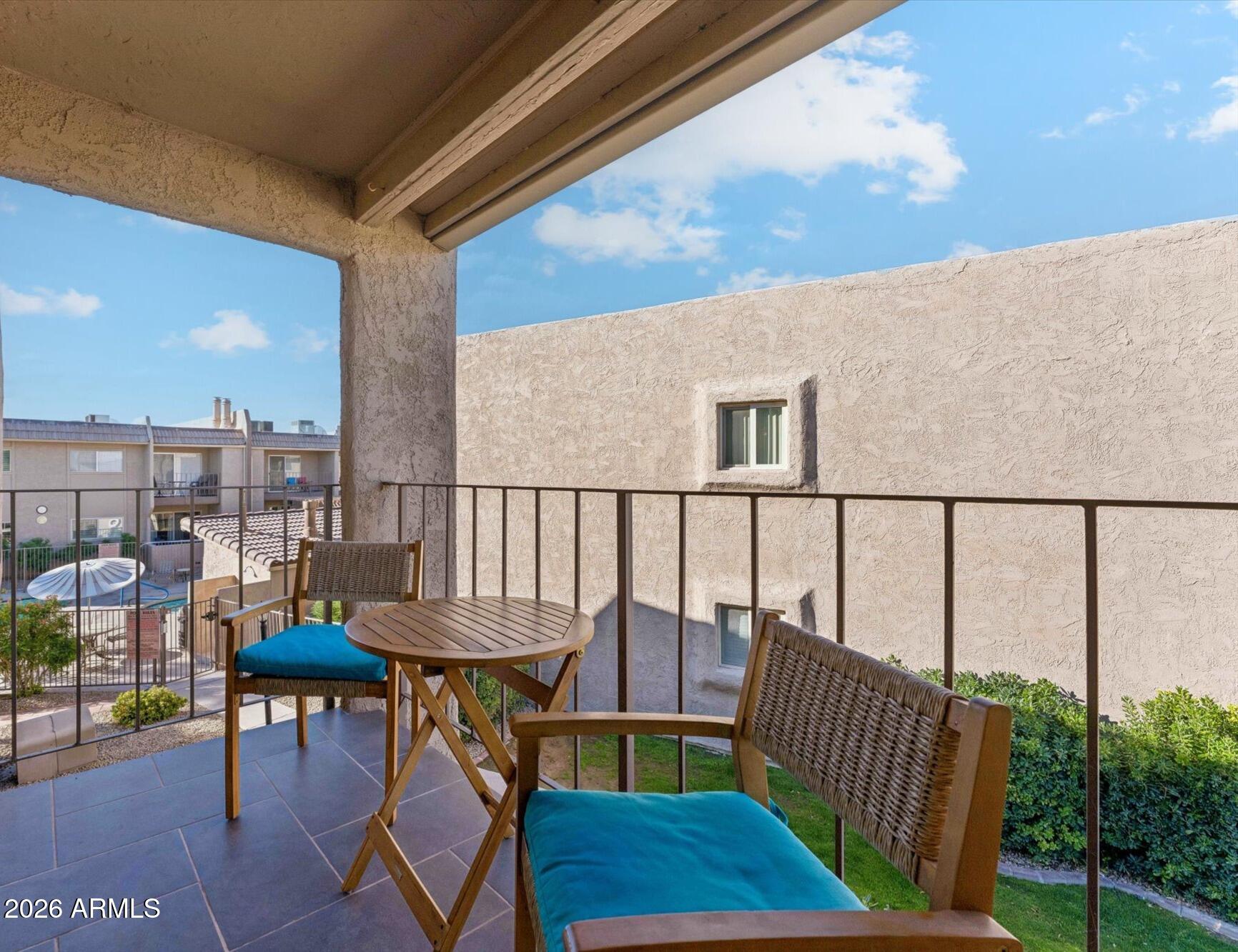 7436 East Chaparral Road, Unit B258 Scottsdale, AZ 85250 - Photo 4 of 23 a view of a chairs on the roof deck