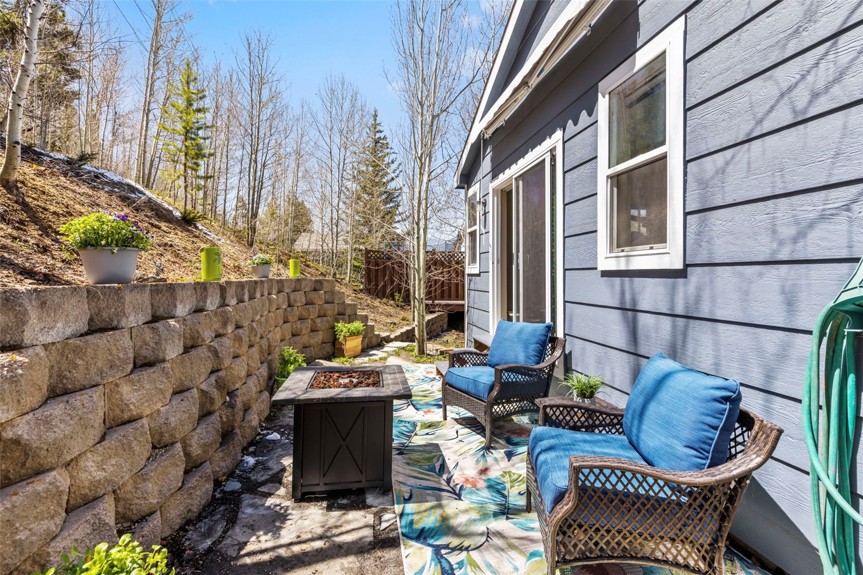 654 Alpine Road Dillon, CO 80435 - Photo 39 of 40 View of patio / terrace featuring a fire pit