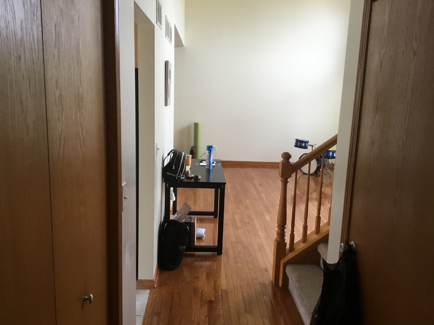 4741 West Lilac Avenue Monee, IL 60449 - Photo 11 of 28 a view of a hallway with wooden floor and staircase