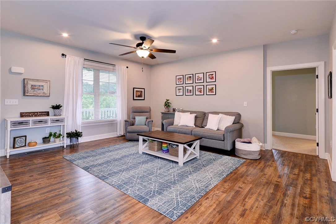 2970 Evergreen Road Providence Forge, VA 23140 - Photo 11 of 48 a living room with furniture and a wooden floor