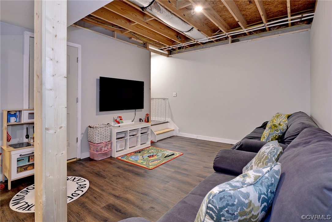 2970 Evergreen Road Providence Forge, VA 23140 - Photo 32 of 48 a living room with furniture and a flat screen tv