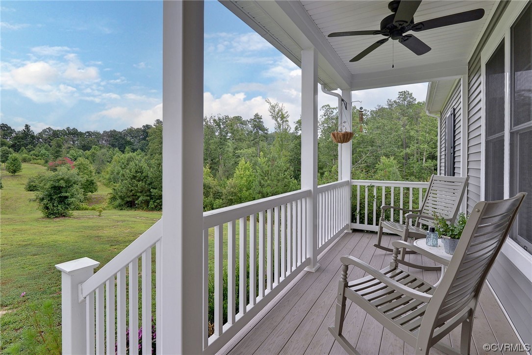 2970 Evergreen Road Providence Forge, VA 23140 - Photo 9 of 48 a view of a balcony with wooden floor