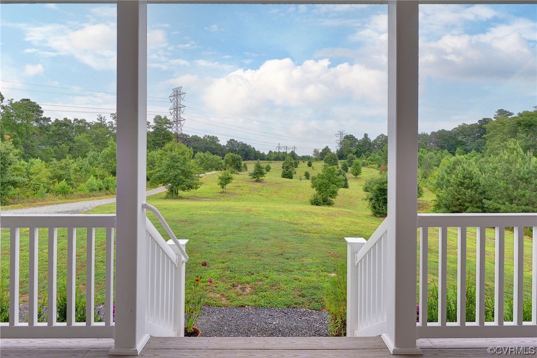 2970 Evergreen Road Providence Forge, VA 23140 - Photo 10 of 48 a view of a garden from a balcony