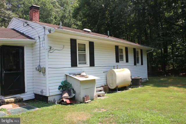 a view of a trees with a yard