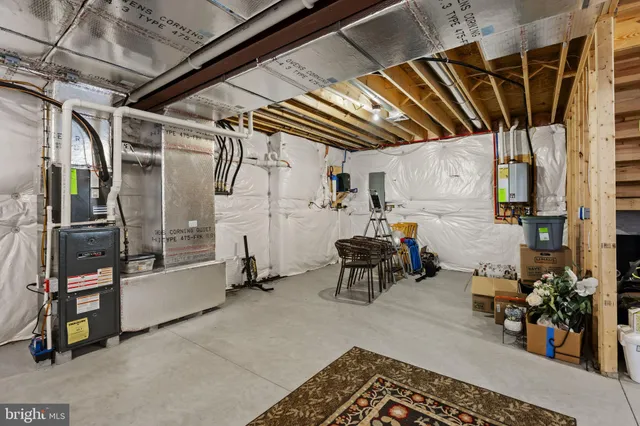 a with a table and chairs in a room