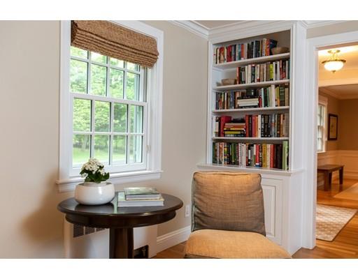 82 Bristol Road Wellesley, MA 02481 - Photo 9 of 26 a living room with furniture and a book shelf