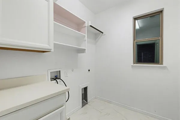 a view of backyard with green space