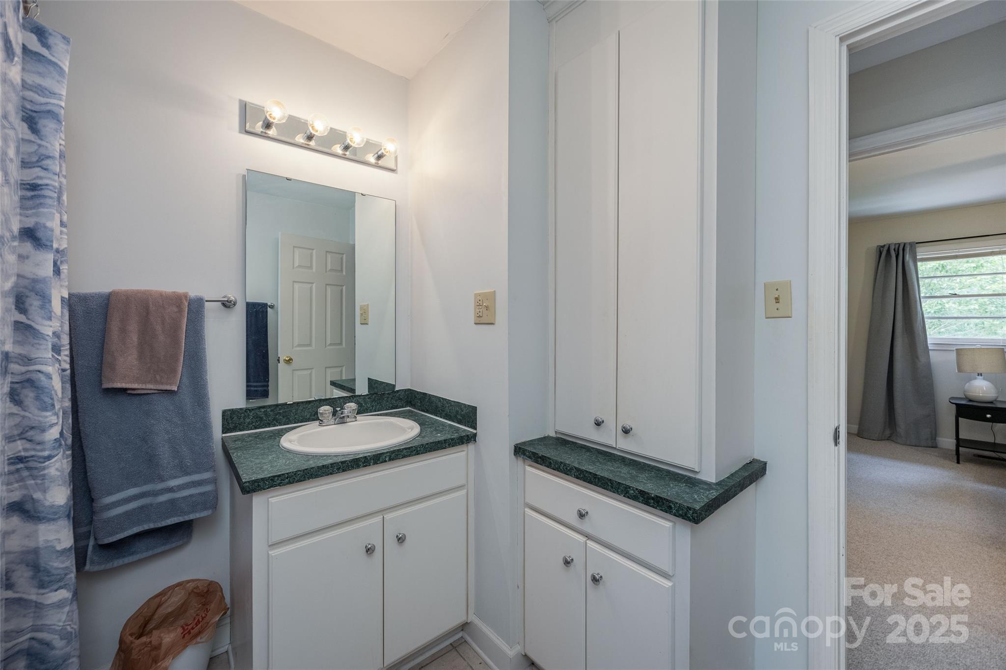 1805 Lake Shore Road Camden, SC 29020 - Photo 29 of 48 a bathroom with a granite countertop sink and a mirror