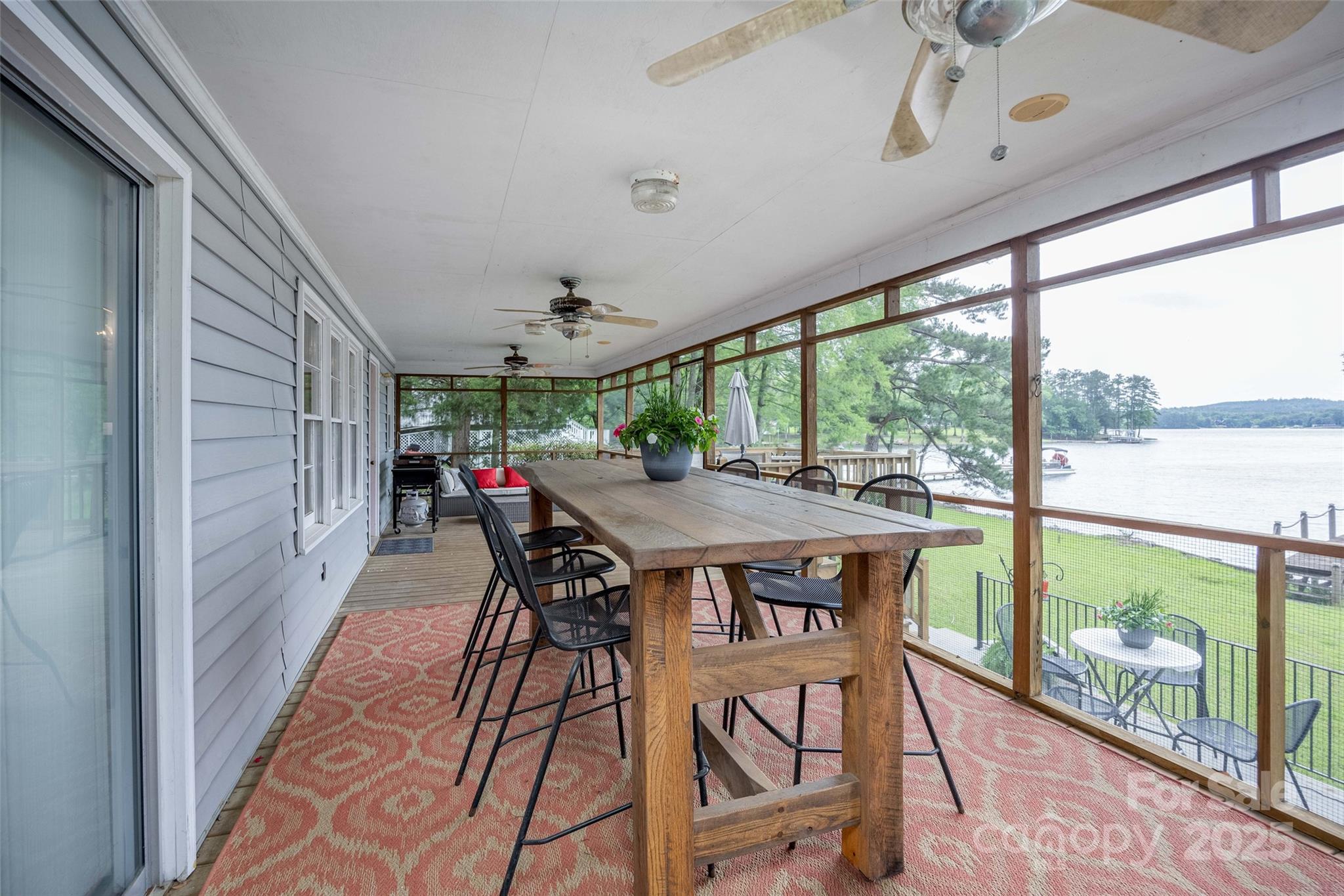 1805 Lake Shore Road Camden, SC 29020 - Photo 32 of 48 a dining room with stainless steel appliances granite countertop furniture and a floor to ceiling window